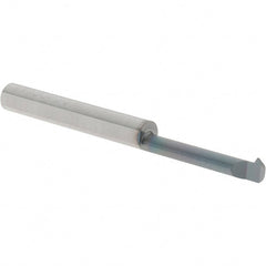 Scientific Cutting Tools - 3/4" Cutting Depth, 20 to 56 TPI, 0.15" Diam, Internal Thread, Solid Carbide, Single Point Threading Bar - AlTiN+ Finish, 2" OAL, 3/16" Shank Diam, 0.035" Projection from Edge, 60° Profile Angle - Exact Tooling