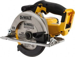 DeWALT - 20 Volt, 6-1/2" Blade, Cordless Circular Saw - 3,700 RPM, Lithium-Ion Batteries Not Included - Exact Tooling