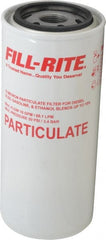 Tuthill - 1 Inlet Size, 3-5/8 Outlet Size, 18 GPM, Pump Filter - 8-1/2 Long, 10 Micron Mesh, Cast Iron - Exact Tooling