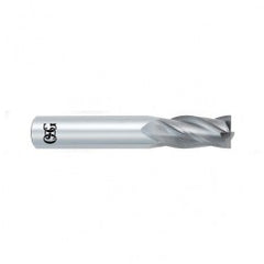 1/4 Dia. x 2-1/2 Overall Length 4-Flute Square End Solid Carbide SE End Mill-Round Shank-Center Cutting-Uncoated - Exact Tooling