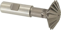 Keo - 1-7/8° 1-7/8" Cut Diam, 5/8" Cut Width, 3/4" Shank, High Speed Steel Double-Angle Cutter - Exact Tooling