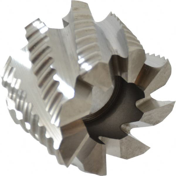 Keo - 2" Diam, 3/4" Arbor Hole Diam, 1-3/8" Length of Cut, 8 Flute, Cobalt, Rougher Shell End Mill - Right Hand Cut, Right Hand Spiral Flute, Uncoated - Exact Tooling