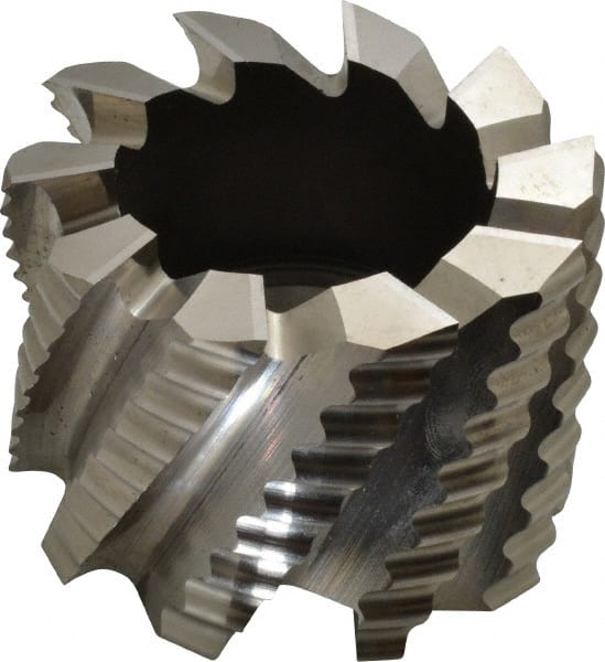 Keo - 3" Diam, 1-1/4" Arbor Hole Diam, 2" Length of Cut, 10 Flute, Cobalt, Rougher Shell End Mill - Right Hand Cut, Right Hand Spiral Flute, Uncoated - Exact Tooling