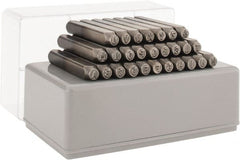 C.H. Hanson - 27 Piece, 5/32" Character Steel Stamp Set - Letters, Heavy Duty - Exact Tooling