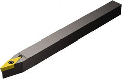 Sandvik Coromant - SVVB, Neutral Cut, 17.50° Lead Angle, 3/8" Shank Height x 3/8" Shank Width, Neutral Rake Indexable Turning Toolholder - 5" OAL, VBMT 11 03 04 Insert Compatibility, Series CoroTurn 107 - Exact Tooling