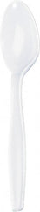 Dixie - Dixie Plastic Tableware, Heavy Mediumweight Teaspoons - White - Exact Tooling