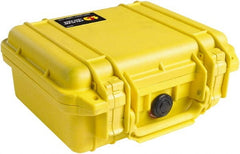 Pelican Products, Inc. - 9-11/16" Wide x 4-7/8" High, Clamshell Hard Case - Yellow, Polyethylene - Exact Tooling