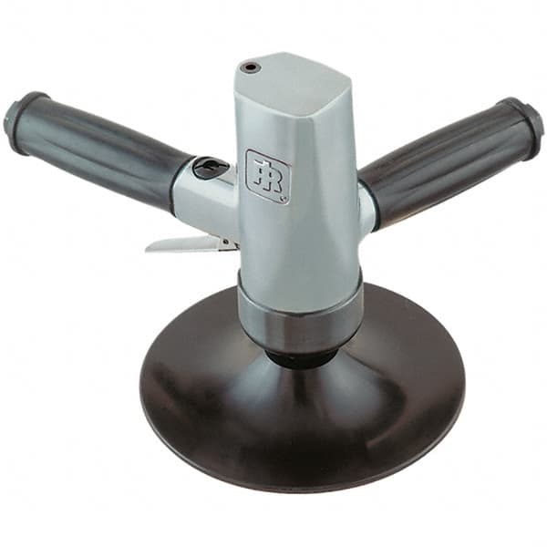 Ingersoll-Rand - 7" Max Disc, 5,000 RPM, Pneumatic Handheld Disc Sander - 6 CFM, 1/4 NPT Inlet, 0.6 hp, 90 psi - Exact Tooling