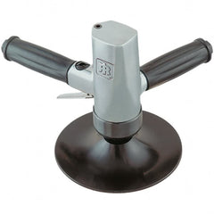 Ingersoll-Rand - 7" Max Disc, 5,000 RPM, Pneumatic Handheld Disc Sander - 6 CFM, 1/4 NPT Inlet, 0.6 hp, 90 psi - Exact Tooling