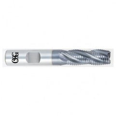 3/8 x 3/8 x 7/8 x 2-5/8 4 Fl HSS-CO Roughing Non-Center Cutting End Mill -  TiALN - Exact Tooling