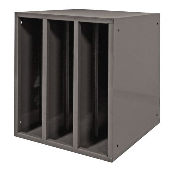 Durham - Gray Hydraulic Hose Cabinet - 25" Wide x 25" High x 23" Deep, Steel - Exact Tooling