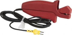 Cooper - -20 to 300°F, K Pipeclamp, Thermocouple Probe - 10 Ft. Cable Length, Mini Connector, 2 Sec Response Time - Exact Tooling