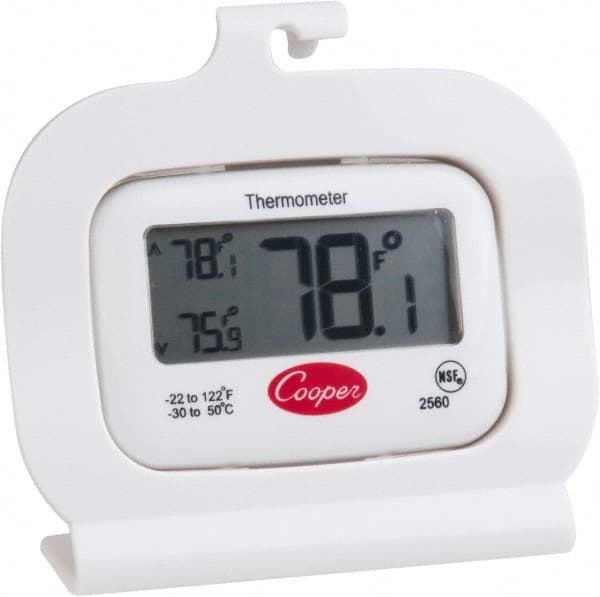 Cooper - Cooking & Refrigeration Thermometers Type: Refrigeration Thermometer Maximum Temperature (F): 122 - Exact Tooling