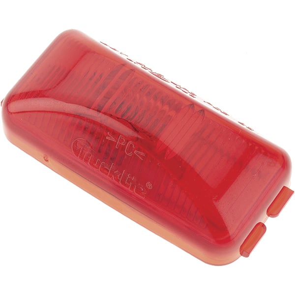 Truck-Lite - 2-1/2" Long, 0.33 Amp, Incandescent Side Marker Light Kit - 12 Volts, Red - Exact Tooling