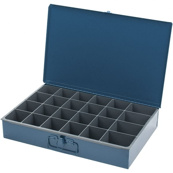 Durham - Small Parts Storage Box - Steel Frame, 24 Compartments - Exact Tooling