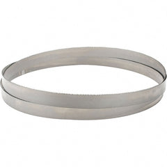 M.K. MORSE - 8 to 12 TPI, 10' 10-1/2 Long x 1" Wide x 0.035" Thick, Welded Band Saw Blade - Bi-Metal, Toothed Edge, Modified Raker Tooth Set, Flexible Back, Contour Cutting - Exact Tooling