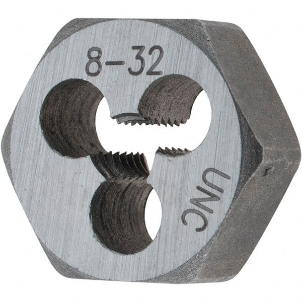 Import - Hex Rethreading Dies   Thread Size: #8-32    Hex Size (Inch): 19/32 - Exact Tooling