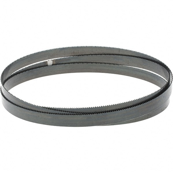 M.K. MORSE - 14 TPI, 5' 4-1/2 Long x 1/2" Wide x 0.02" Thick, Welded Band Saw Blade - Carbon Steel, Toothed Edge, Raker Tooth Set, Hard Back, Contour Cutting - Exact Tooling