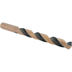 Made in USA - 12.5mm High Speed Steel, 135° Point, Straight Shank Maintenance Drill Bit - Exact Tooling