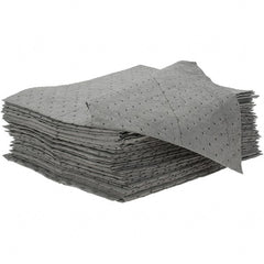 Brady SPC Sorbents - 19.45 Gal Capacity per Package, Universal Pad - 18" Long x 15" Wide, Gray - Exact Tooling