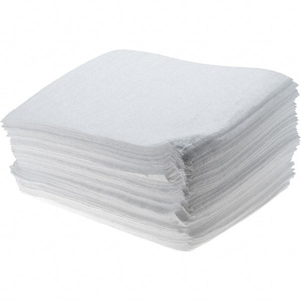 Brady SPC Sorbents - 19.45 Gal Capacity per Package, Oil Only Pad - 18" Long x 15" Wide, White - Exact Tooling