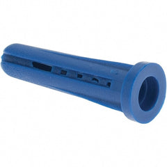 Value Collection - #8 to #10 Screw, 3/16" Diam, 7/8" Long, Plug Drywall & Hollow Wall Anchor - Plastic, Use with Concrete/Masonry, Drywall & Wallboard - Exact Tooling