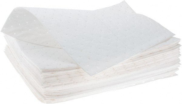 Brady SPC Sorbents - 30 Gal Capacity per Package, Oil Only Pad - 19" Long x 15" Wide, Green, Polypropylene - Exact Tooling