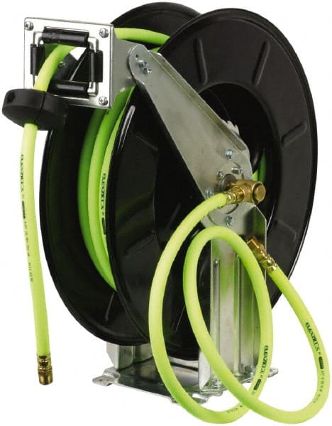 Legacy - 50' Spring Retractable Hose Reel - 300 psi, Hose Included - Exact Tooling