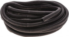 Value Collection - 25' Long, Flexible Wire Loom Conduit - Plastic, 1/4" ID - Exact Tooling
