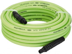 Legacy - 1/4" ID x 0.46" OD 50' Long Multipurpose Air Hose - MNPT x MNPT Ends, 300 Working psi, 140°, 1/4" Fitting, Green - Exact Tooling