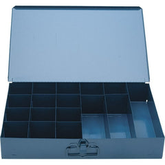 Value Collection - Small Parts Storage Box - Steel Frame, 17 Compartments - Exact Tooling