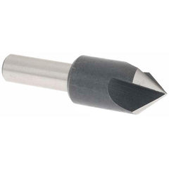 Value Collection - 5/8" Head Diam, 3/8" Shank Diam, 3 Flute 82° High Speed Steel Countersink - Exact Tooling