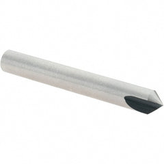 Value Collection - 3/16" Head Diam, 3/16" Shank Diam, 1 Flute 82° High Speed Steel Countersink - 1-1/2" OAL - Exact Tooling