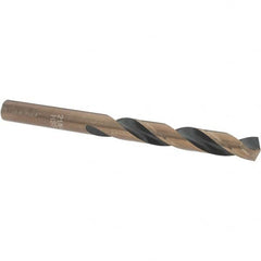 Import - 21/64" High Speed Steel, 135° Point, Round with Flats Shank Maintenance Drill Bit - Exact Tooling