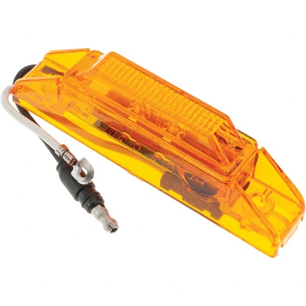 Truck-Lite - 4" Long, 0.05 Amp, LED Side Marker Light Kit - 12 Volts, Yellow - Exact Tooling