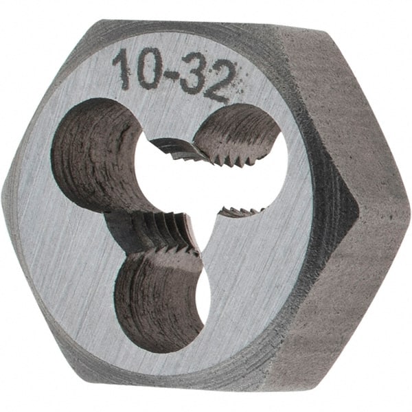 Import - Hex Rethreading Dies   Thread Size: #10-32    Hex Size (Inch): 19/32 - Exact Tooling