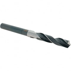 Import - 9/16" Drill, 118° Point, High Speed Steel Silver Deming & Reduced Shank Drill Bit - Exact Tooling