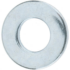 Value Collection - M8 Screw, Grade 12.9 Steel Standard Flat Washer - 9mm ID x 18.5mm OD, 1.6mm Thick, Zinc-Plated Finish - Exact Tooling