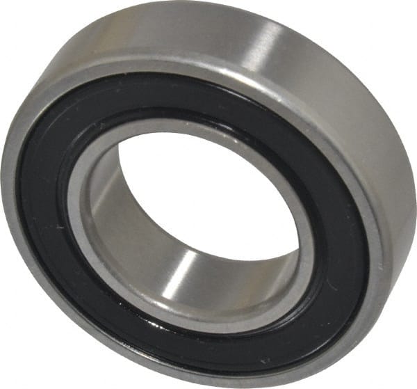 SKF - 25mm Bore Diam, 47mm OD, Double Seal Deep Groove Radial Ball Bearing - 12mm Wide, 1 Row, Round Bore, 6,550 Nm Static Capacity, 11,900 Nm Dynamic Capacity - Exact Tooling