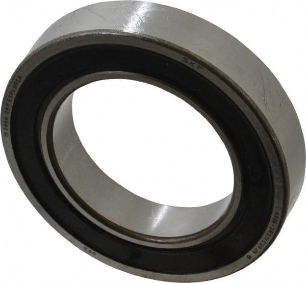 SKF - 50mm Bore Diam, 80mm OD, Double Seal Deep Groove Radial Ball Bearing - 16mm Wide, 1 Row, Round Bore, 16,000 Nm Static Capacity, 22,900 Nm Dynamic Capacity - Exact Tooling