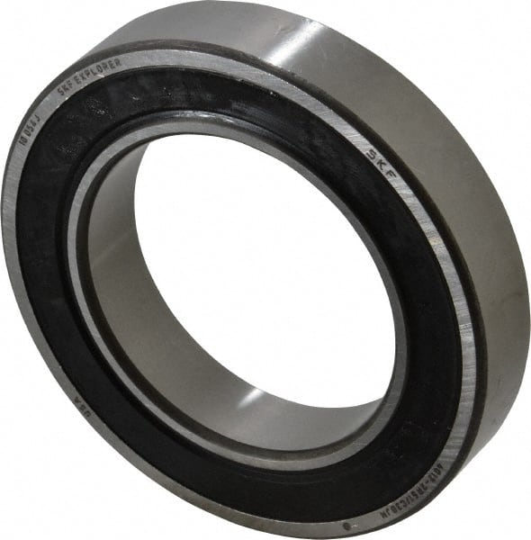SKF - 60mm Bore Diam, 95mm OD, Double Seal Deep Groove Radial Ball Bearing - 18mm Wide, 1 Row, Round Bore, 23,200 Nm Static Capacity, 30,700 Nm Dynamic Capacity - Exact Tooling