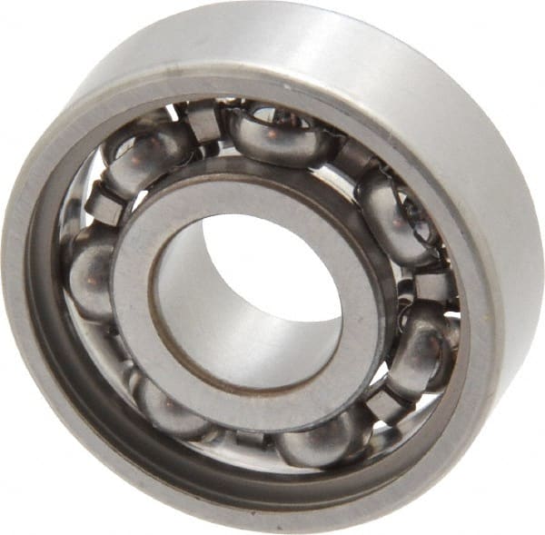 SKF - 8mm Bore Diam, 22mm OD, Open Deep Groove Radial Ball Bearing - 7mm Wide, 1 Row, Round Bore, 1,370 Nm Static Capacity, 3,450 Nm Dynamic Capacity - Exact Tooling