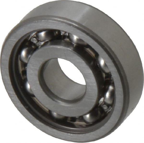 SKF - 10mm Bore Diam, 30mm OD, Open Deep Groove Radial Ball Bearing - 9mm Wide, 1 Row, Round Bore, 2,360 Nm Static Capacity, 5,400 Nm Dynamic Capacity - Exact Tooling