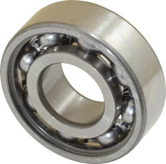 SKF - 15mm Bore Diam, 35mm OD, Open Deep Groove Radial Ball Bearing - 11mm Wide, 1 Row, Round Bore, 3,750 Nm Static Capacity, 8,060 Nm Dynamic Capacity - Exact Tooling