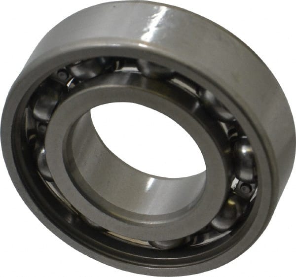 SKF - 25mm Bore Diam, 52mm OD, Open Deep Groove Radial Ball Bearing - 15mm Wide, 1 Row, Round Bore, 7,800 Nm Static Capacity, 14,800 Nm Dynamic Capacity - Exact Tooling