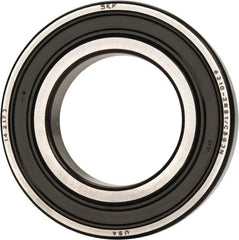 SKF - 50mm Bore Diam, 90mm OD, Double Seal Deep Groove Radial Ball Bearing - 20mm Wide, 1 Row, Round Bore, 23,200 Nm Static Capacity, 37,100 Nm Dynamic Capacity - Exact Tooling
