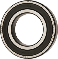 SKF - 55mm Bore Diam, 100mm OD, Double Seal Deep Groove Radial Ball Bearing - 21mm Wide, 1 Row, Round Bore, 29,000 Nm Static Capacity, 46,200 Nm Dynamic Capacity - Exact Tooling