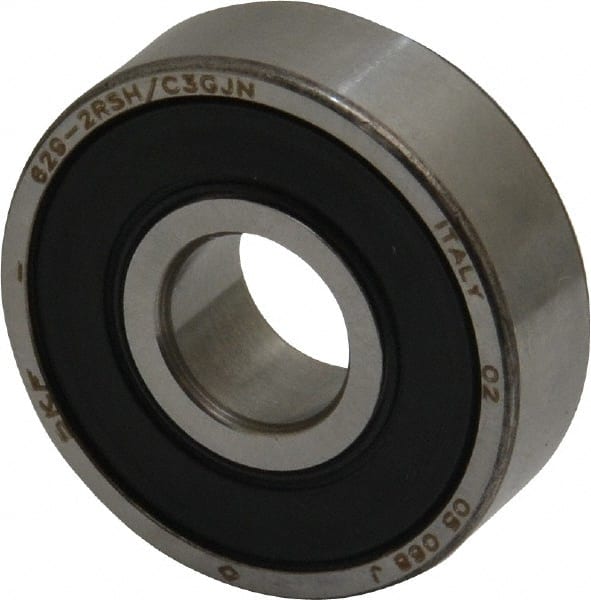 SKF - 9mm Bore Diam, 26mm OD, Double Seal Deep Groove Radial Ball Bearing - 8mm Wide, 1 Row, Round Bore, 1,960 Nm Static Capacity, 4,750 Nm Dynamic Capacity - Exact Tooling