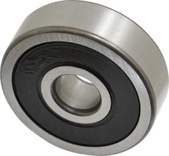 SKF - 10mm Bore Diam, 35mm OD, Double Seal Deep Groove Radial Ball Bearing - 11mm Wide, 1 Row, Round Bore, 3,400 Nm Static Capacity, 8,520 Nm Dynamic Capacity - Exact Tooling