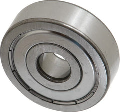 SKF - 10mm Bore Diam, 35mm OD, Double Shield Deep Groove Radial Ball Bearing - 11mm Wide, 1 Row, Round Bore, 3,400 Nm Static Capacity, 8,520 Nm Dynamic Capacity - Exact Tooling